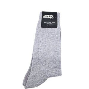 Unsimply Stitched Socks Mens Size 8-12 Gray Crew *NWT*